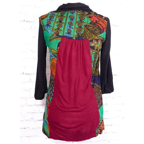 Derhy French Jersey Turtleneck with Embroidery - Picture 4 of 8